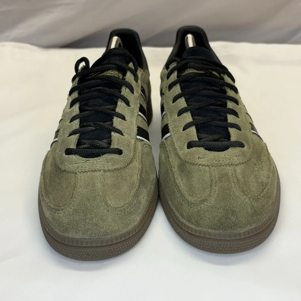 Adidas Handball Spezial Green Black Trainers Size UK 9.5 IG6183 Mens Focus Olive